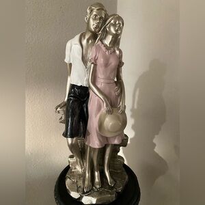 Vintage Couple figurine Victorian Tall 10”